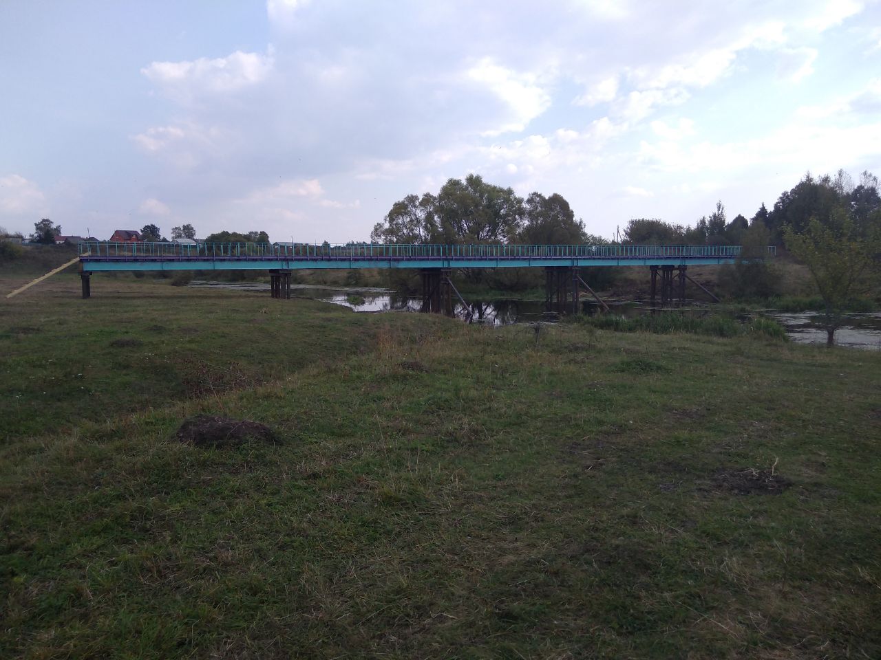 В д. Красное Кимовского района завершено строительство пролетных реконструкций автомобильного моста через реку Мокрая Табола