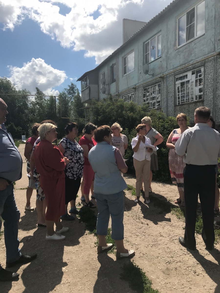 Встреча главы муниципального образования г. Кимовск Бельковой М. В. с жителями п. Епифань ул. Школьная