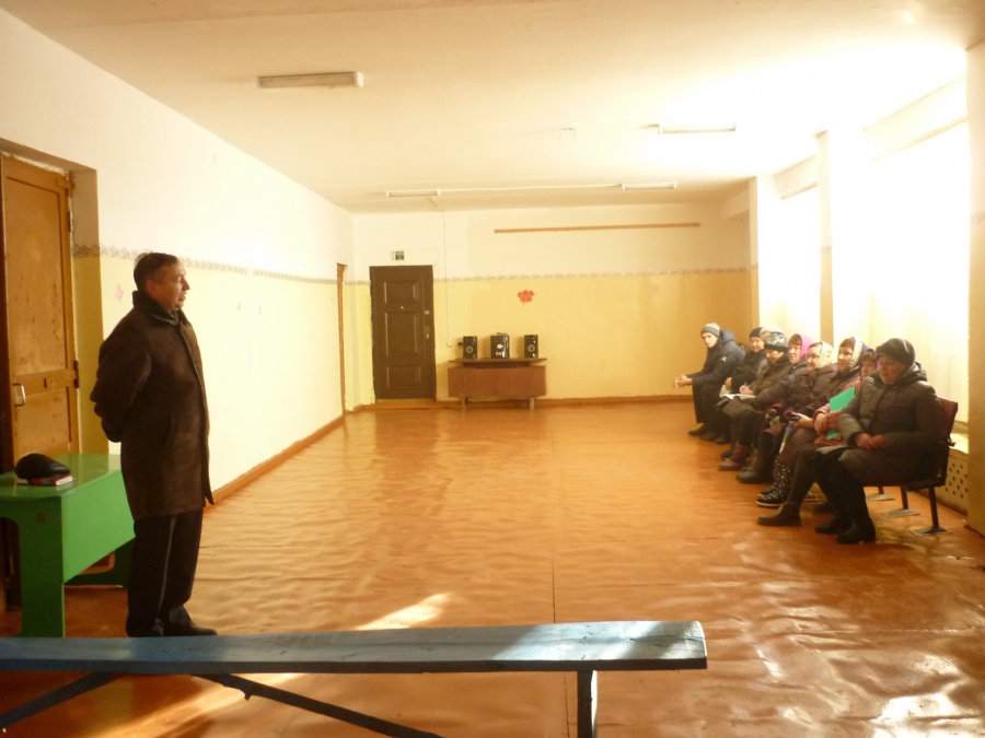 20/03/2019 встреча главы администрации МО Епифанское Лаврова В. А. с жителями с. Суханово Кимовского района