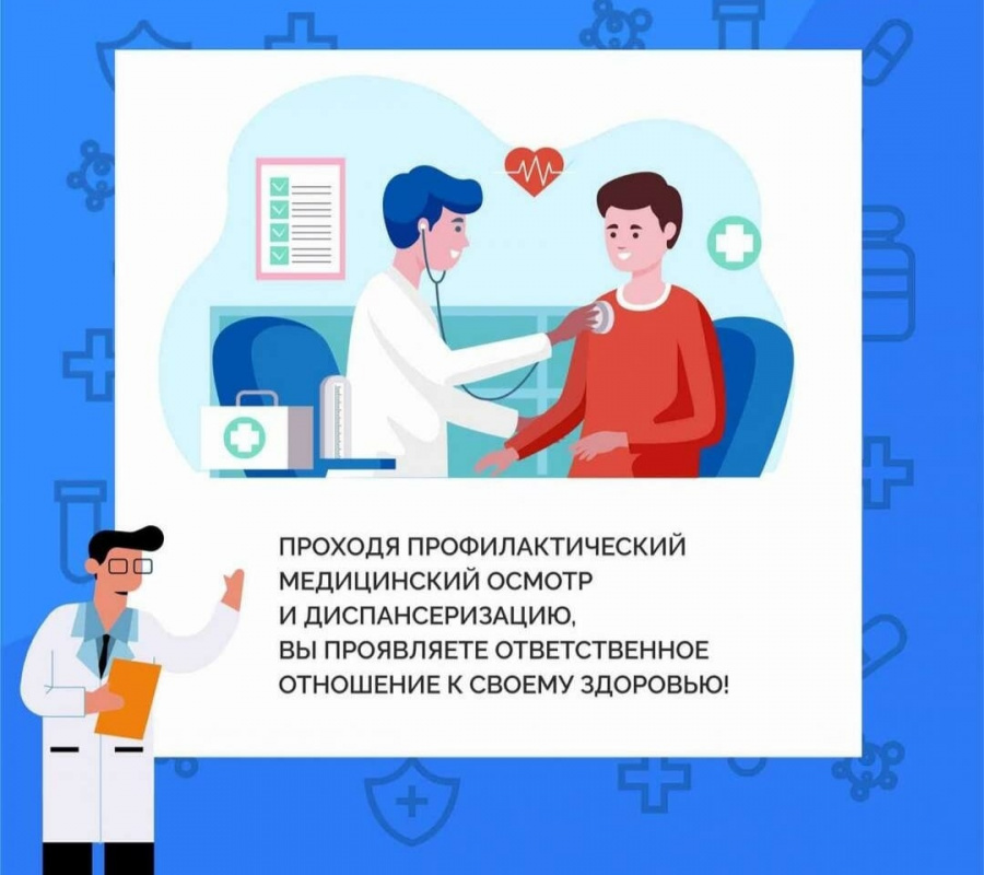 Объявление для населения о прохождении диспансеризации