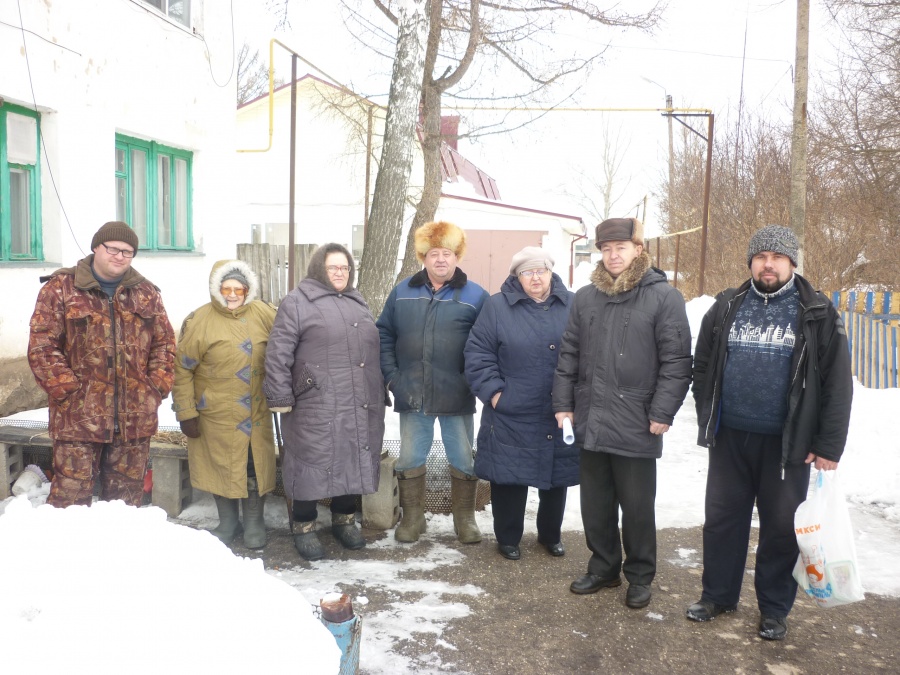 15/02/2019 встреча главы администрации МО Епифанское Лаврова В. А. с жителями п. Приозерный Кимовского района по вопросу замены водопроводной башни в рамках проекта "Народный бюджет-2019"