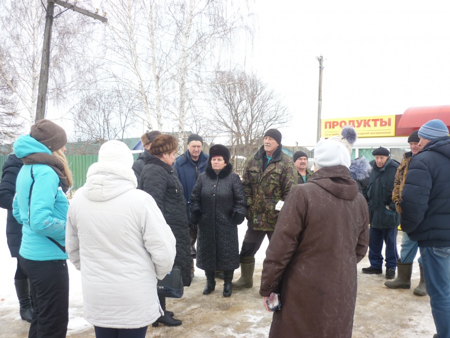 01/03/2019 встреча с жителями д. Муравлянка главы администрации МО Епифанское Лаврова В. А. по вопросу замены водопроводной сети в рамках проекта "Народный бюджет-2019"